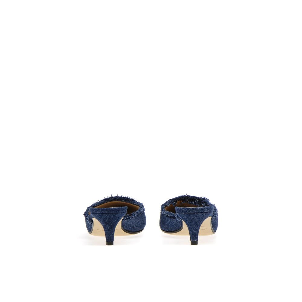 Denim Effect Mules