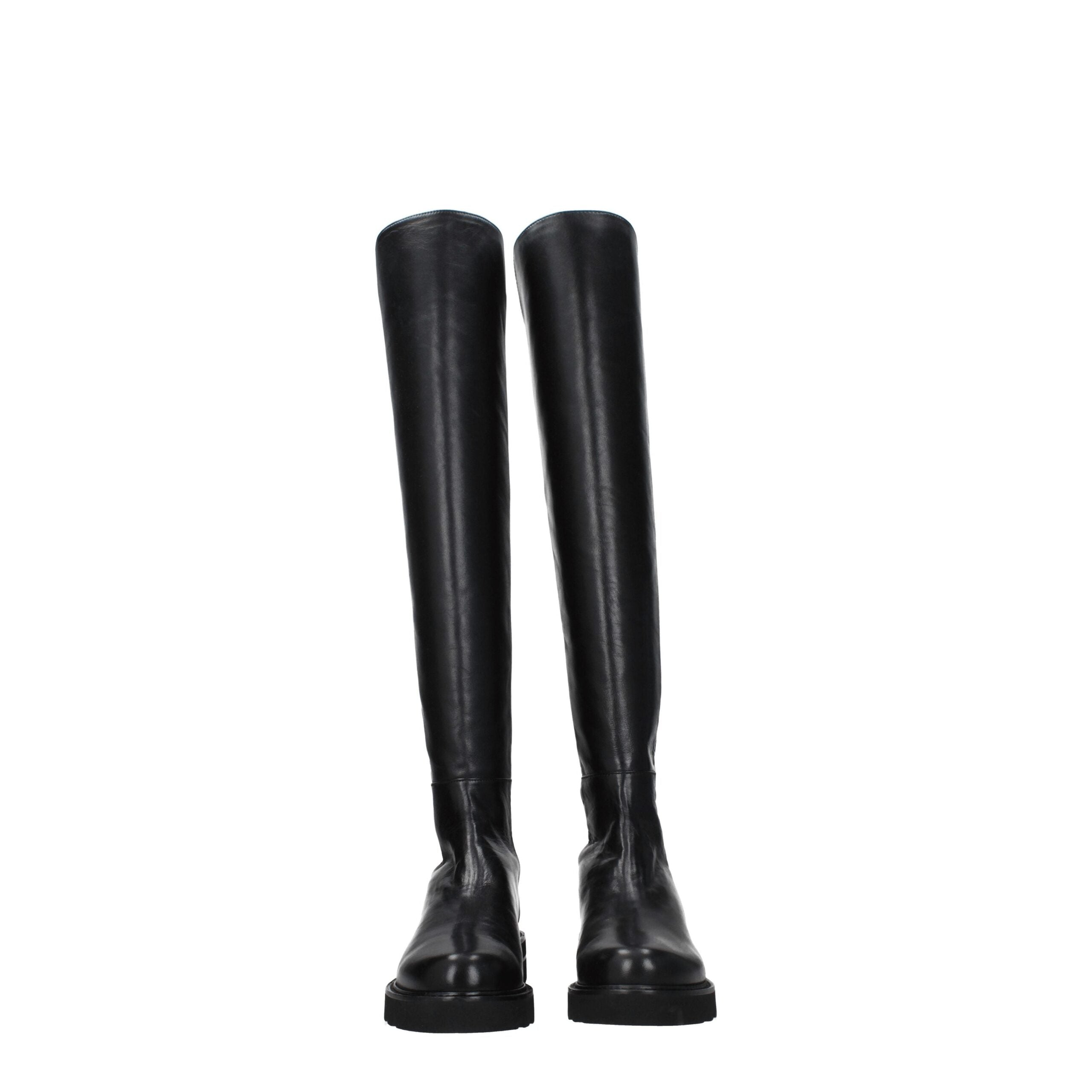 Black Leather Over The Knee