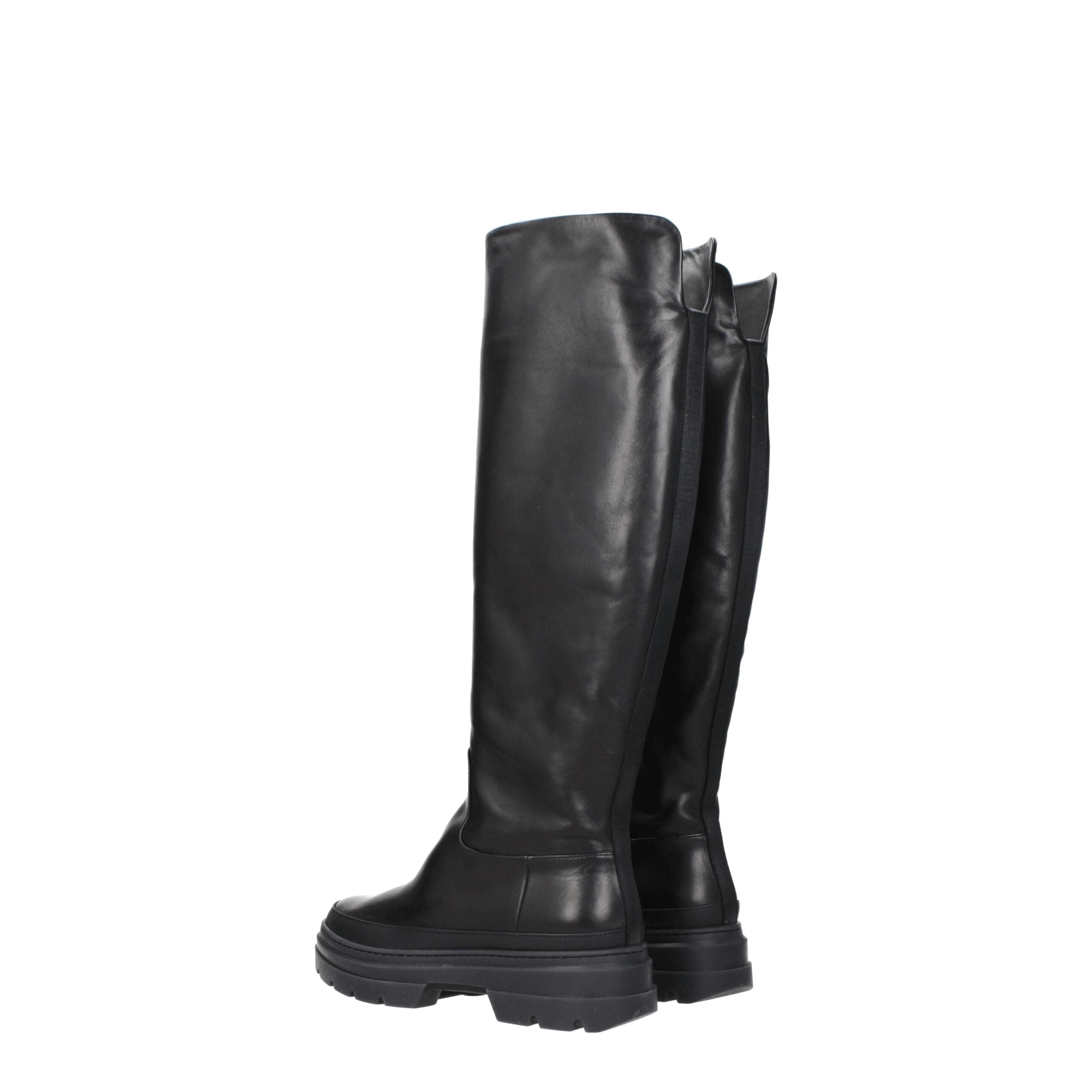 Black Leather Over The Knee