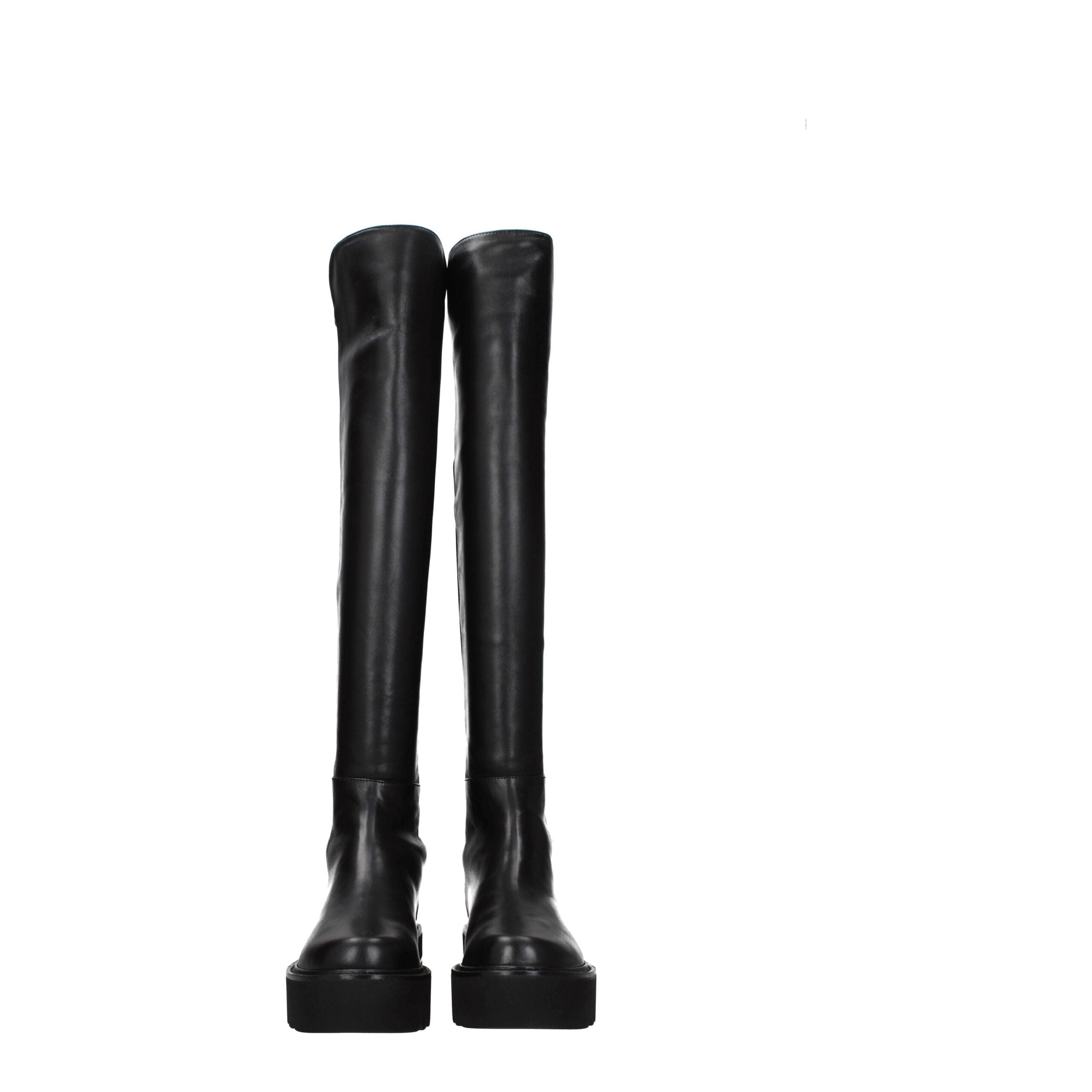 Black Leather Over The Knee