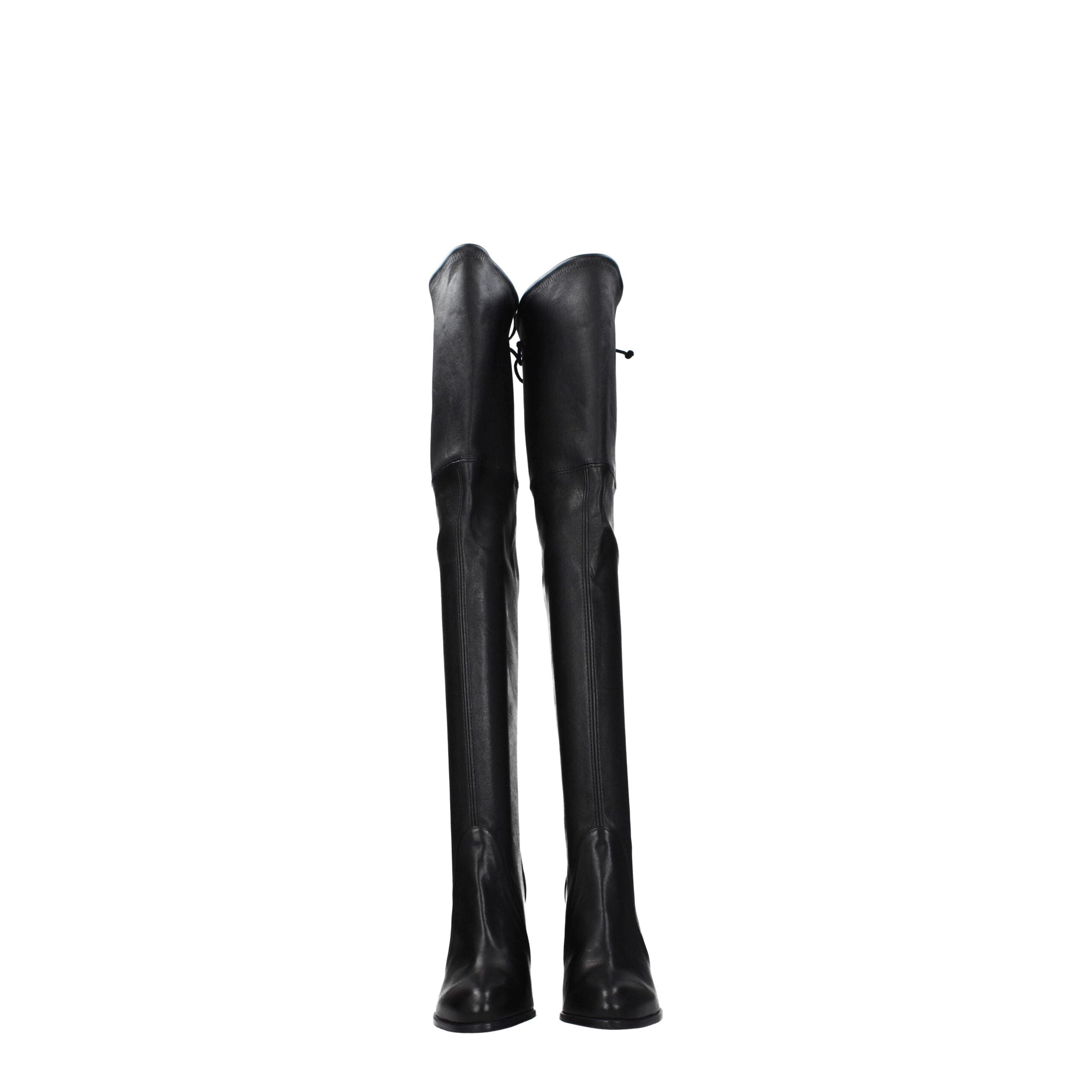 Black Leather Over The Knee