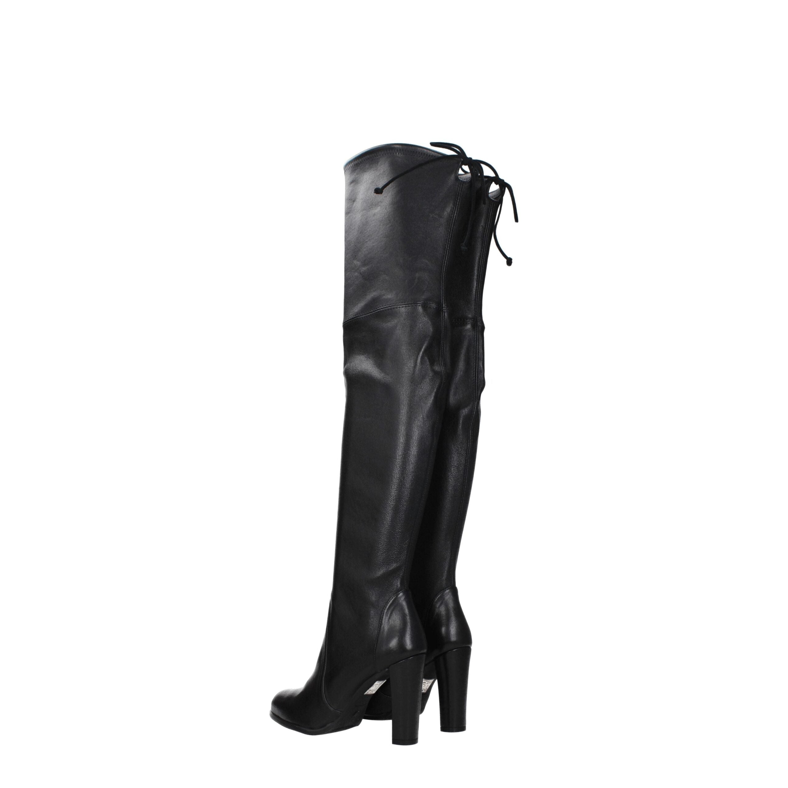 Black Leather Over The Knee