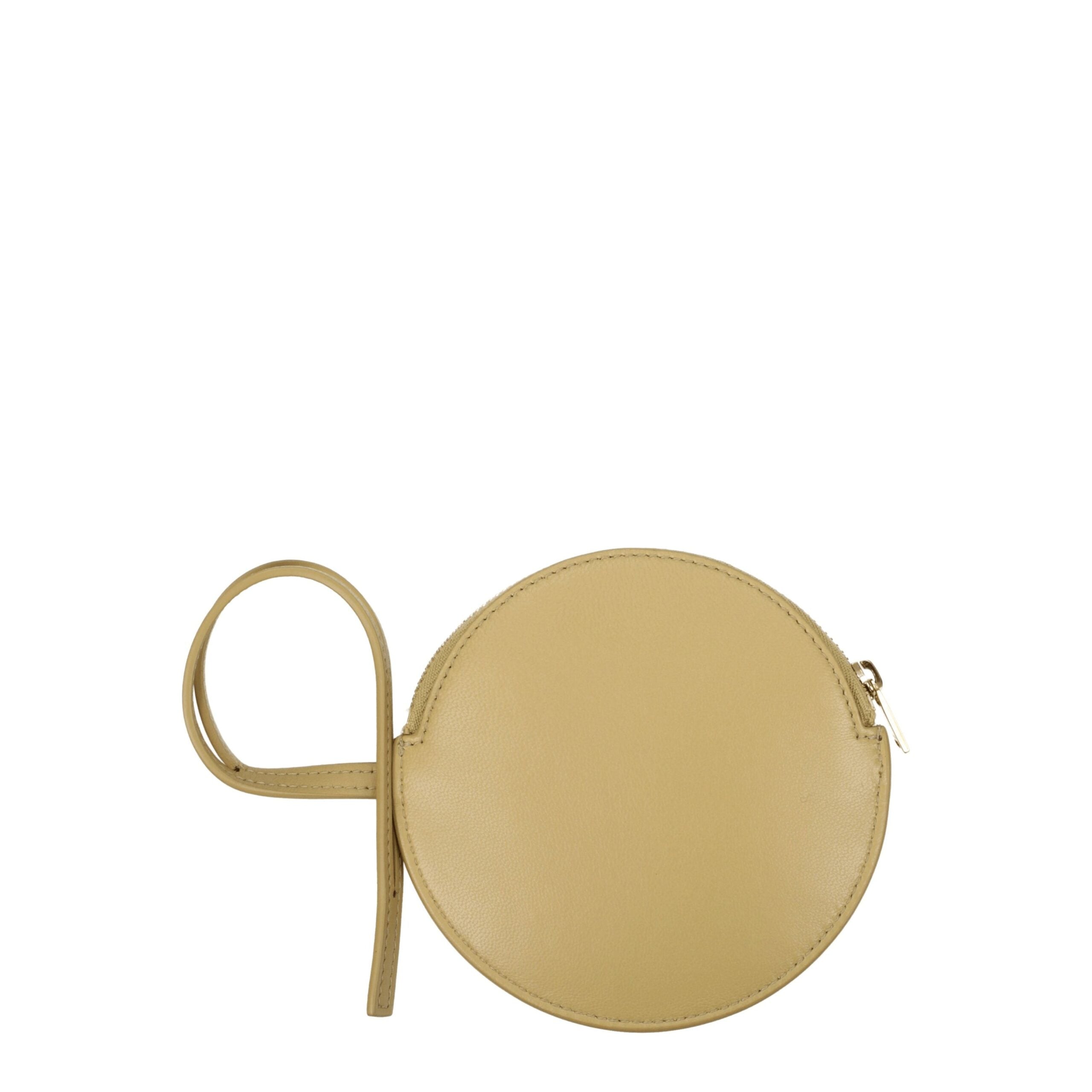 Beige Leather Wallets