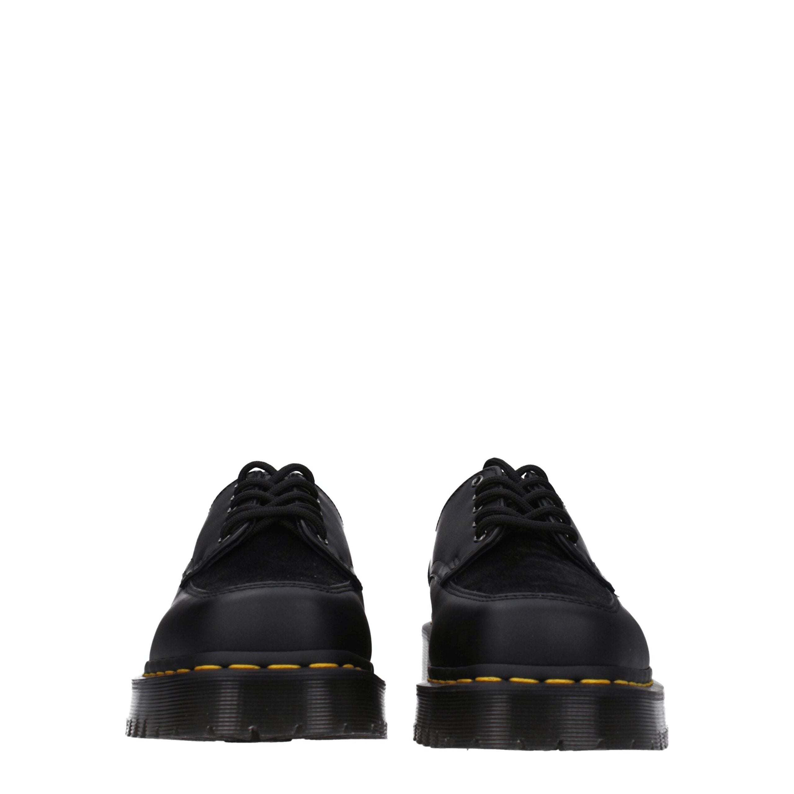 Black Leather Oxfords And Derbies