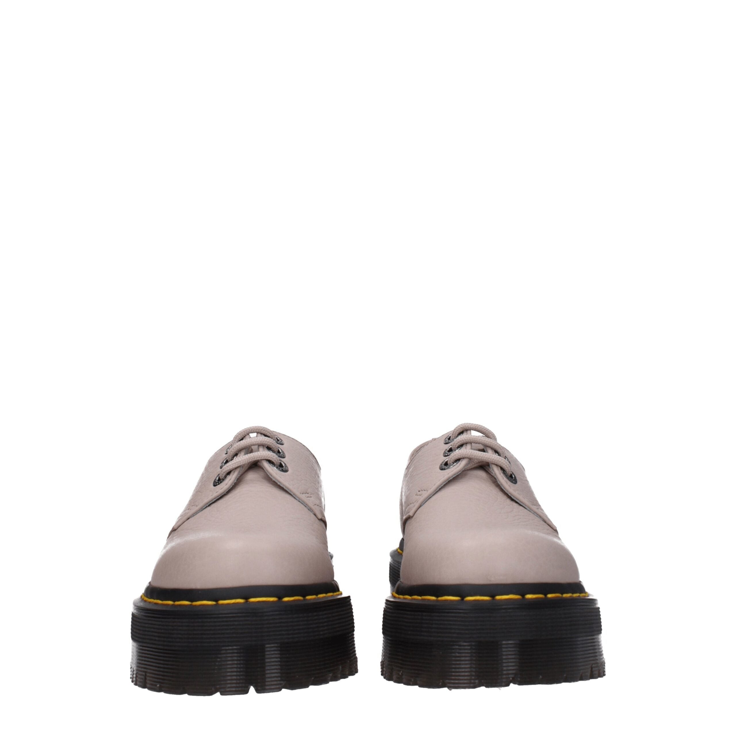 Gray Leather Oxfords And Derbies