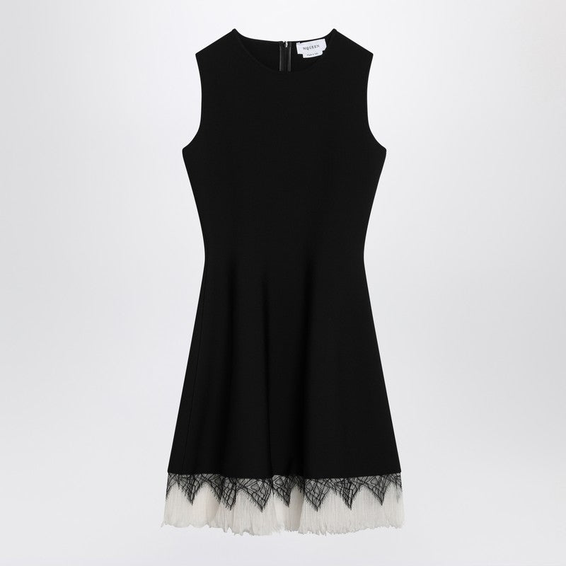 Alexander McQueen Dress with black/ivory spiderweb lace