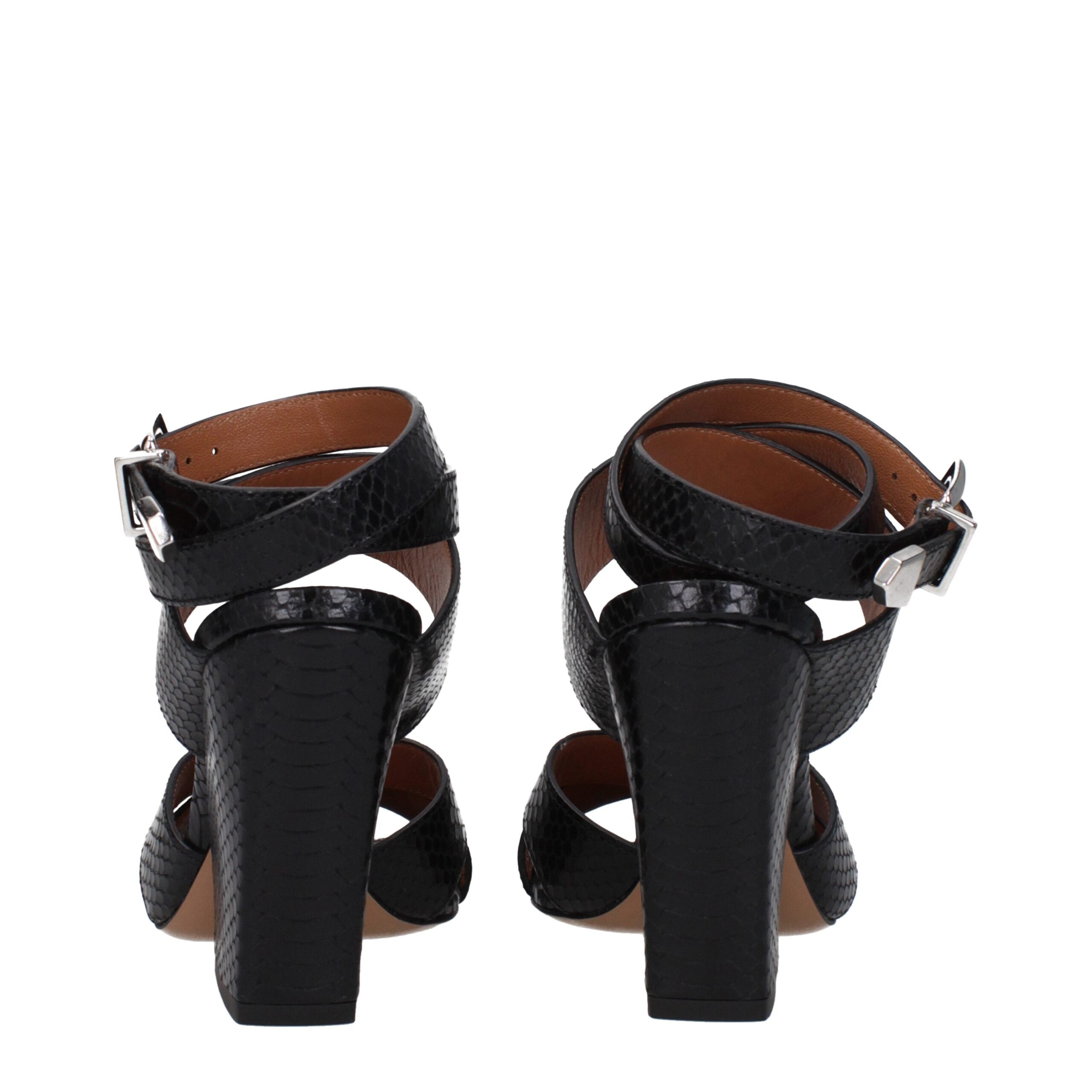 Black Leather Platforms