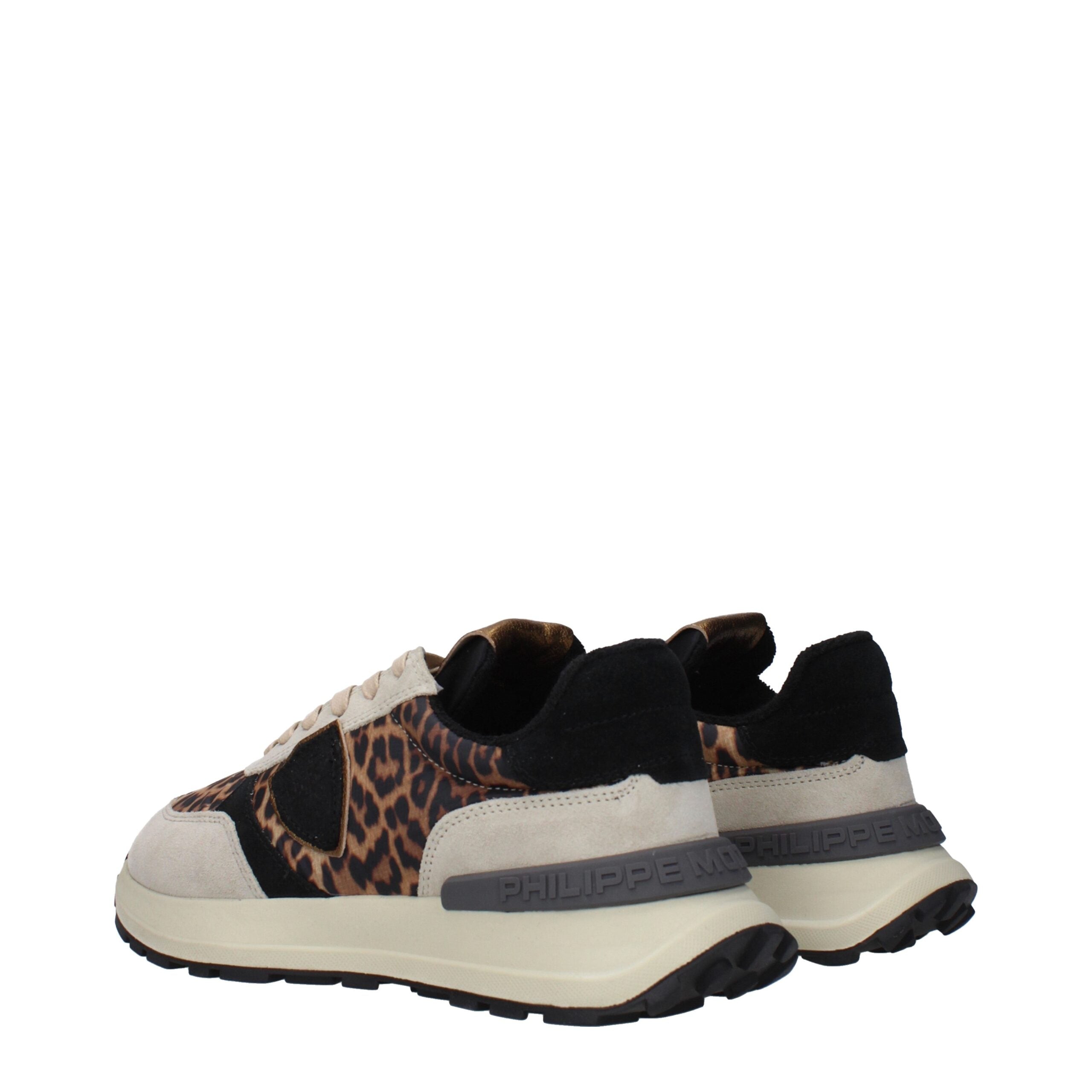 Brown Fabric Chunky Sneakers