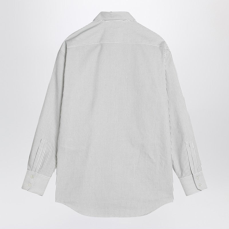 Saint Laurent Cassandre black/white pinstripe shirt