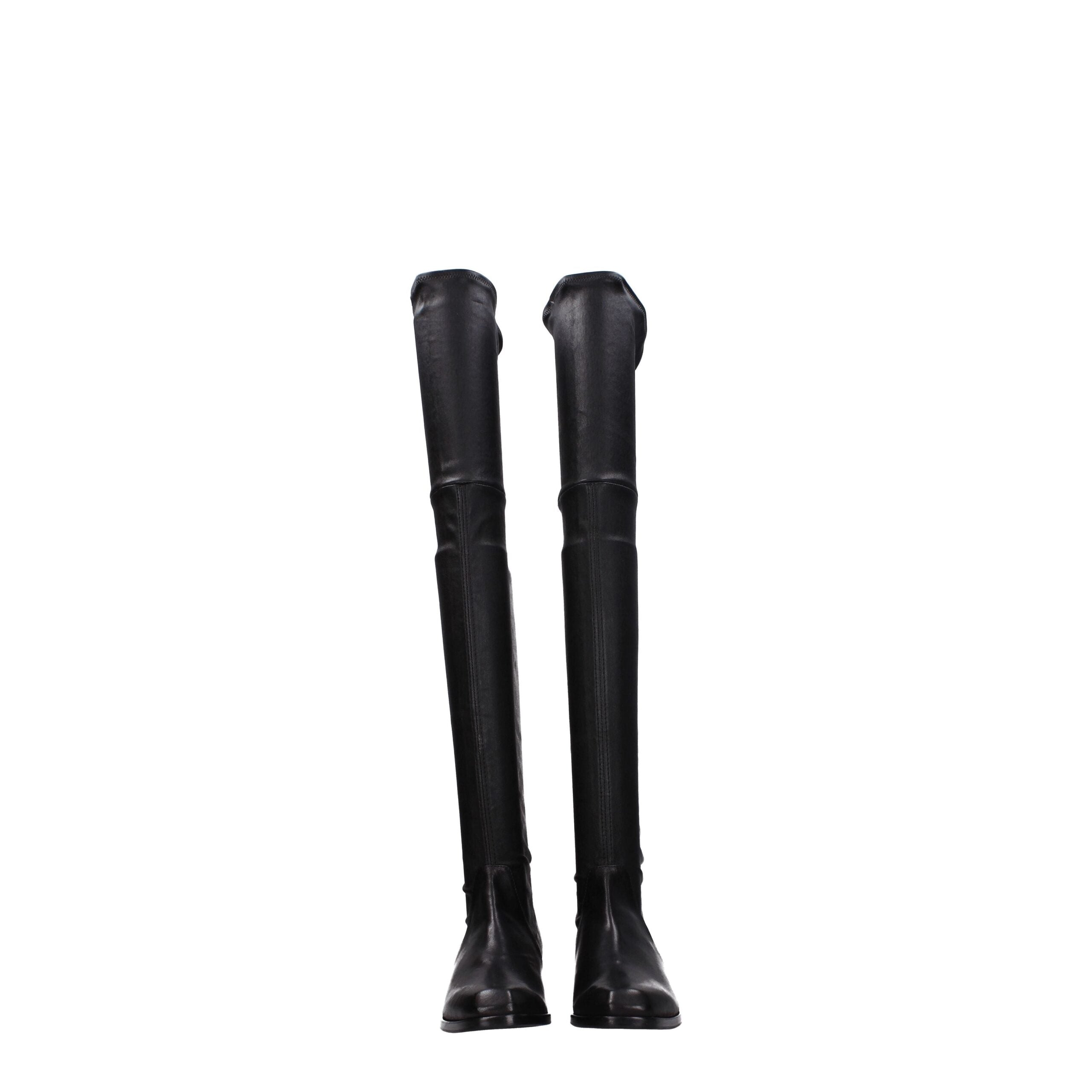 Black Leather Over The Knee