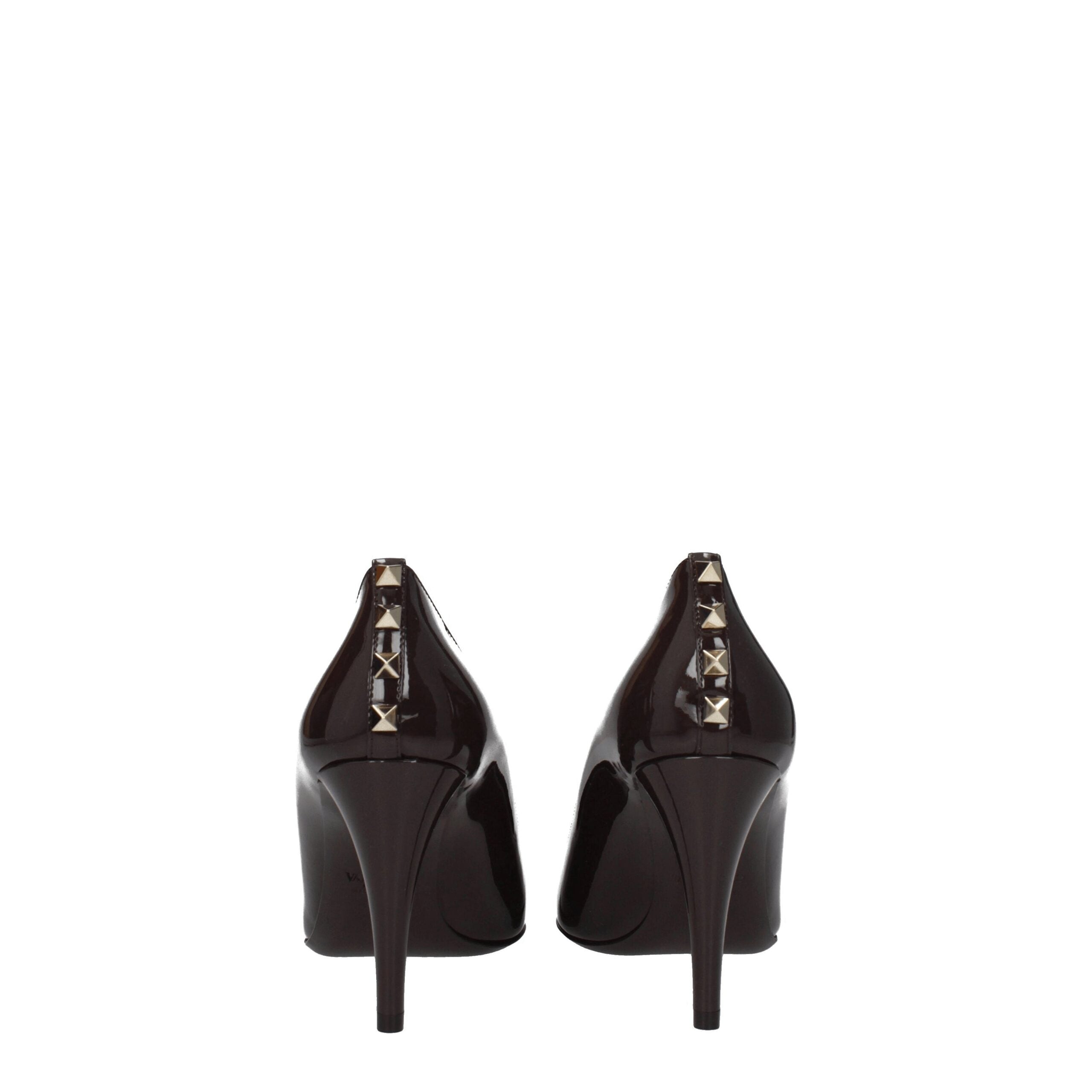 Brown Leather High Heel Pumps