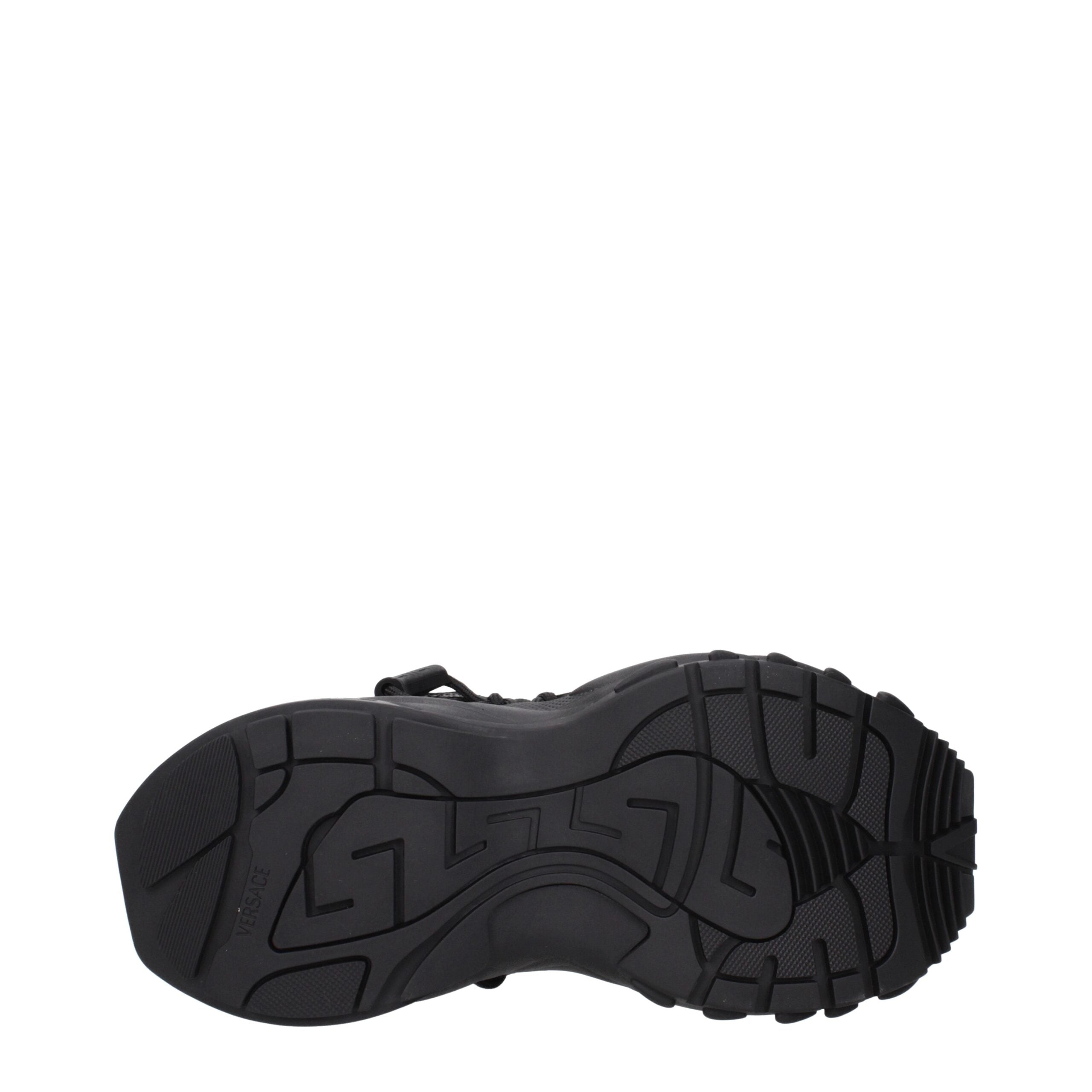 Black Leather Athletic Sneakers