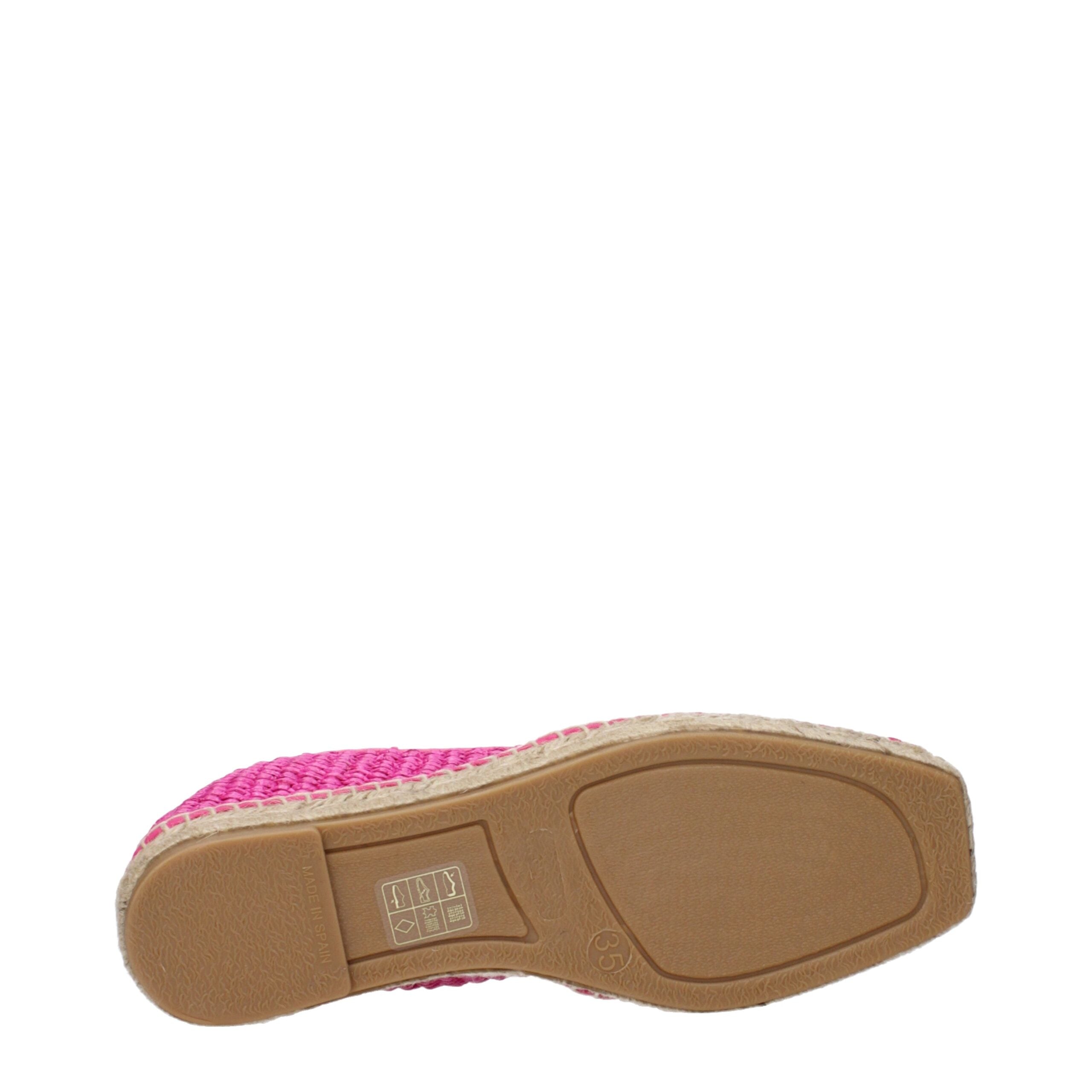 Pink Fabric Espadrilles