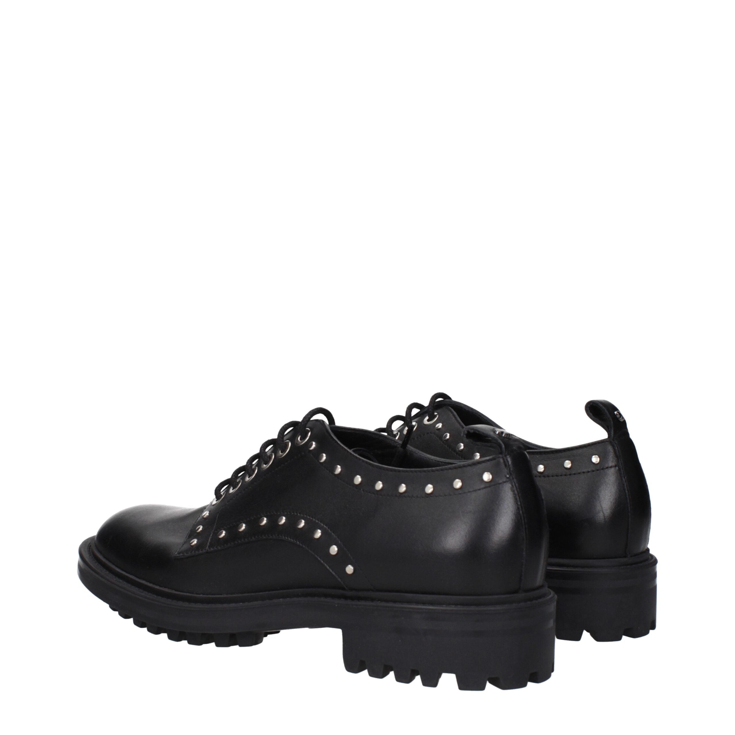 Black Leather Oxfords And Derbies