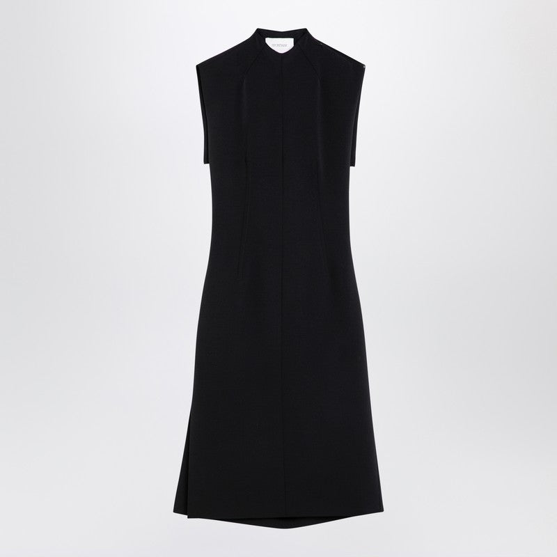 Sportmax Black wool blend sleeveless dress