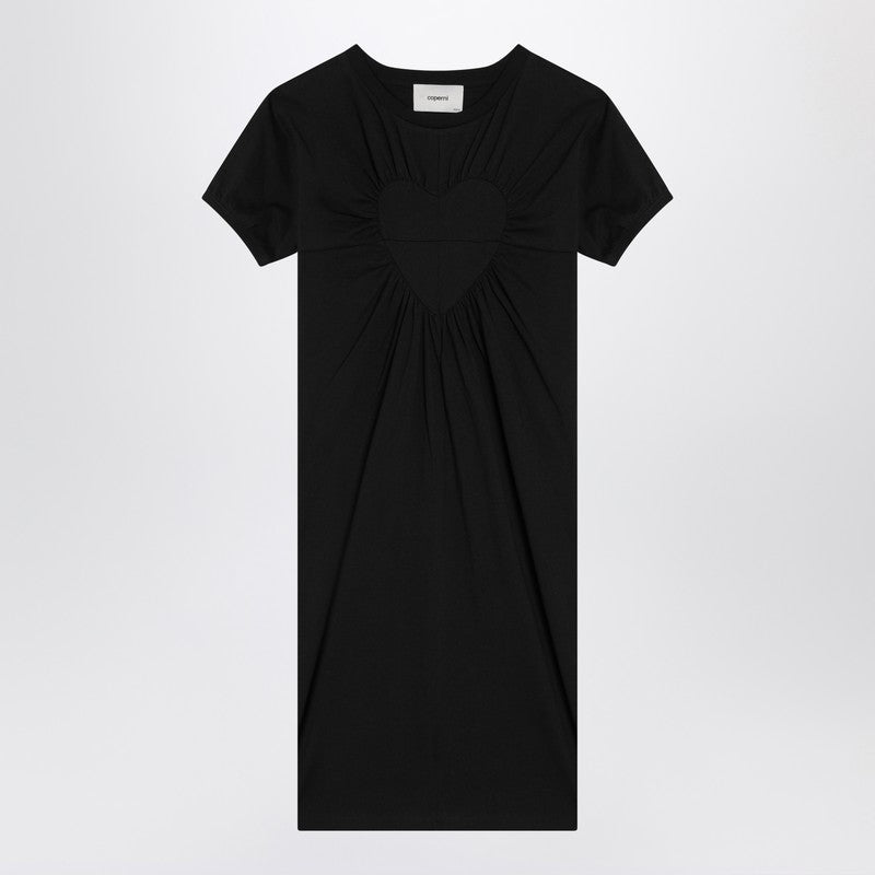 Coperni Black mini dress with heart