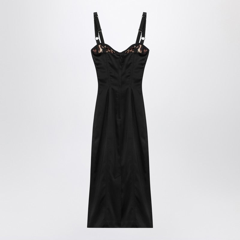 Dolce & Gabbana Dolce&Gabbana Black satin bustier dress