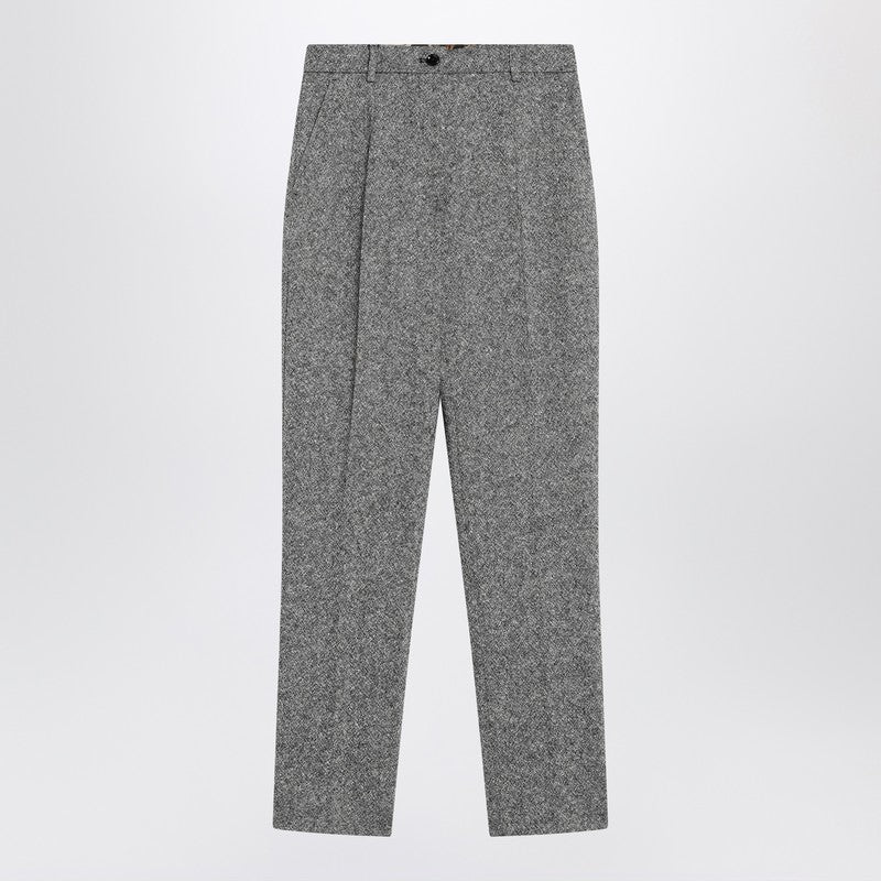 Dolce & Gabbana Dolce&Gabbana Wool-blend dotted trousers