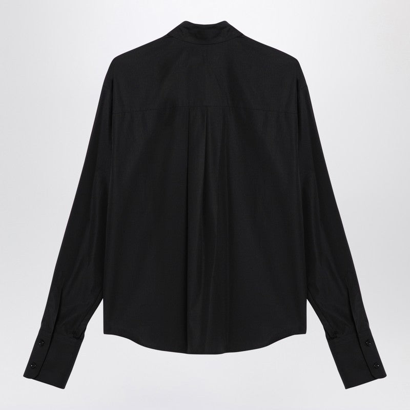 Sportmax Black popeline Gesso shirt