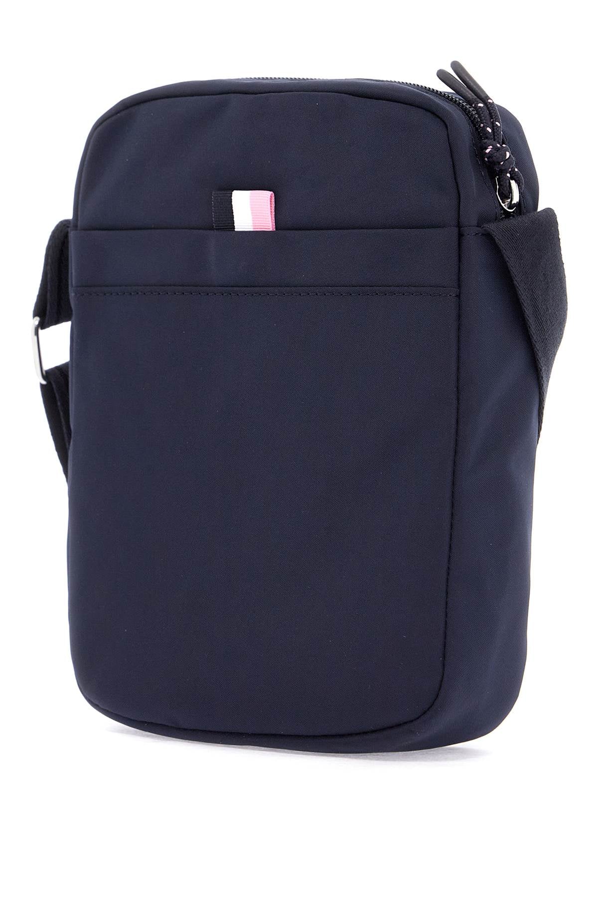 EDEN PARK navy blue messenger bag for men with zip and front pocket for work
