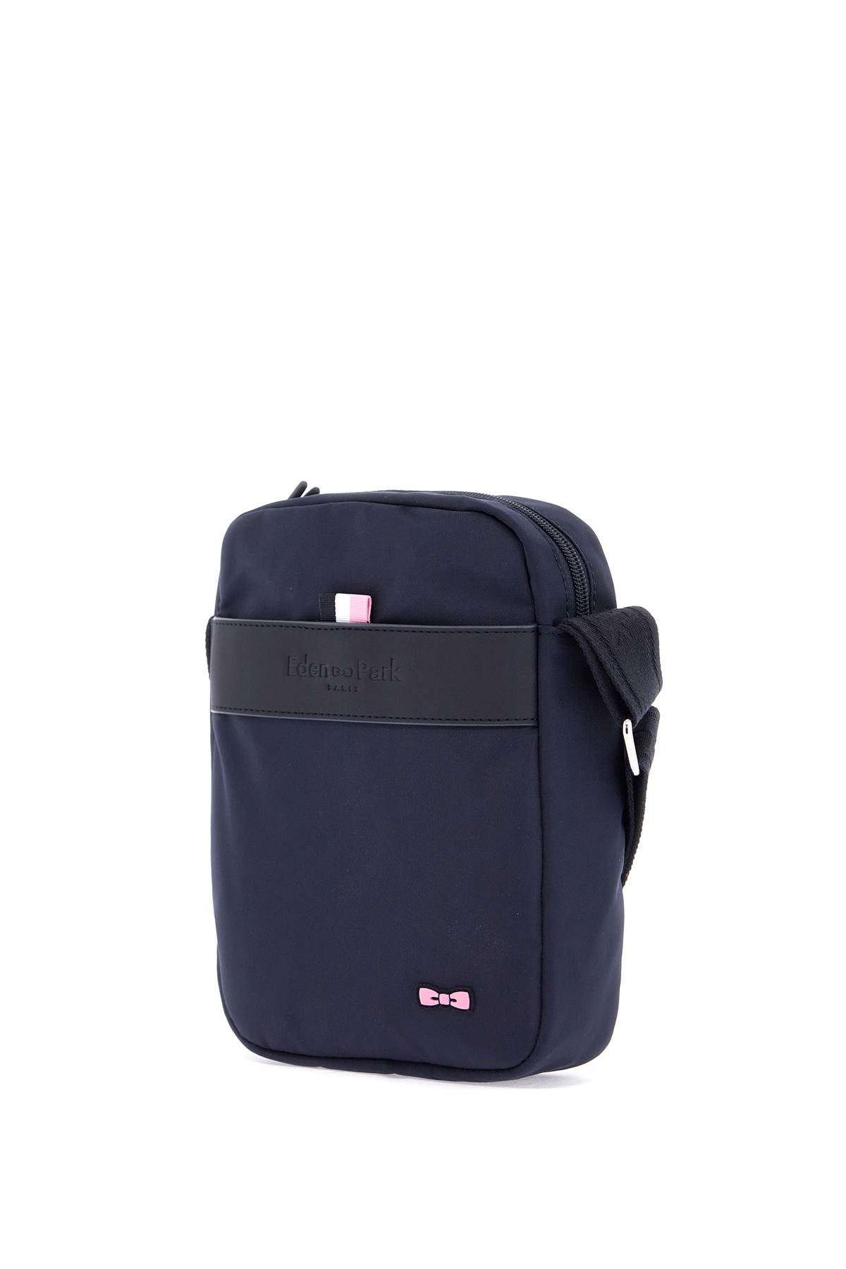 EDEN PARK navy blue messenger bag for men with zip and front pocket for work