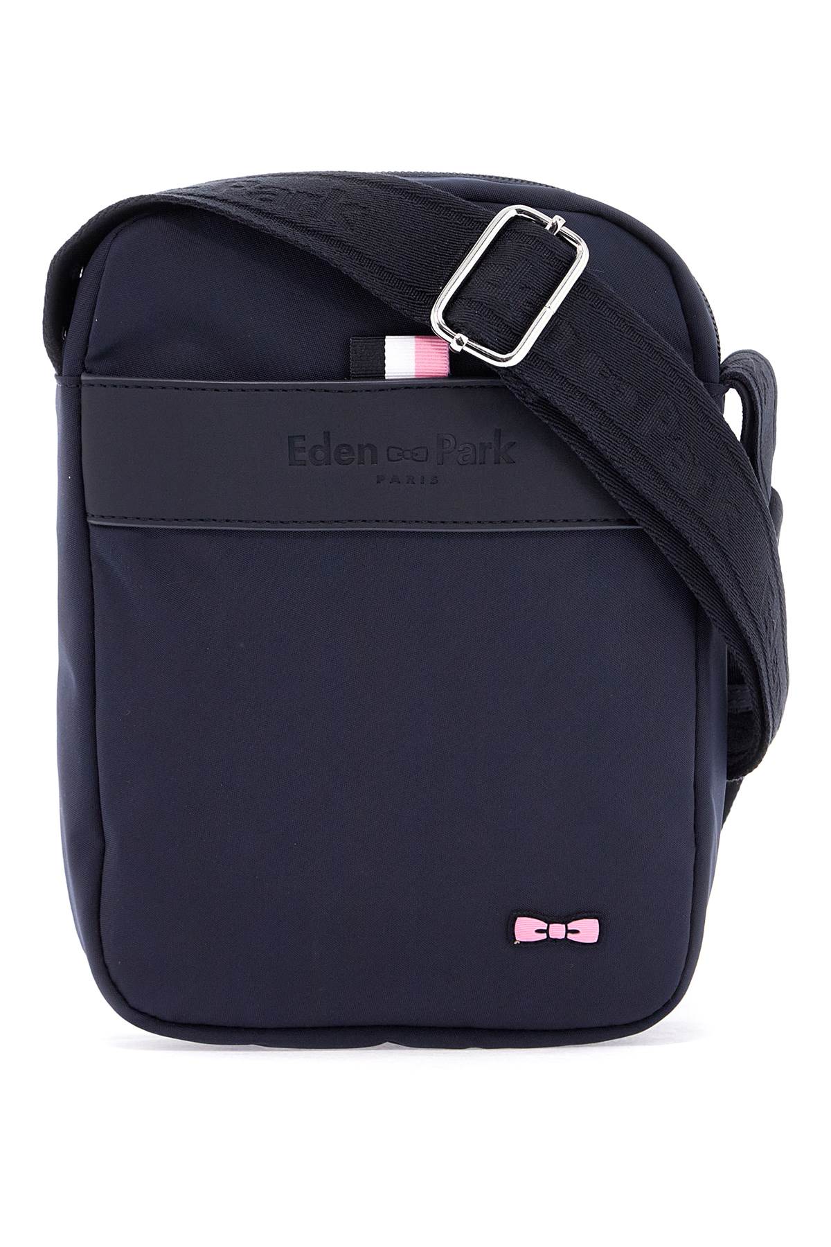 EDEN PARK navy blue messenger bag for men with zip and front pocket for work