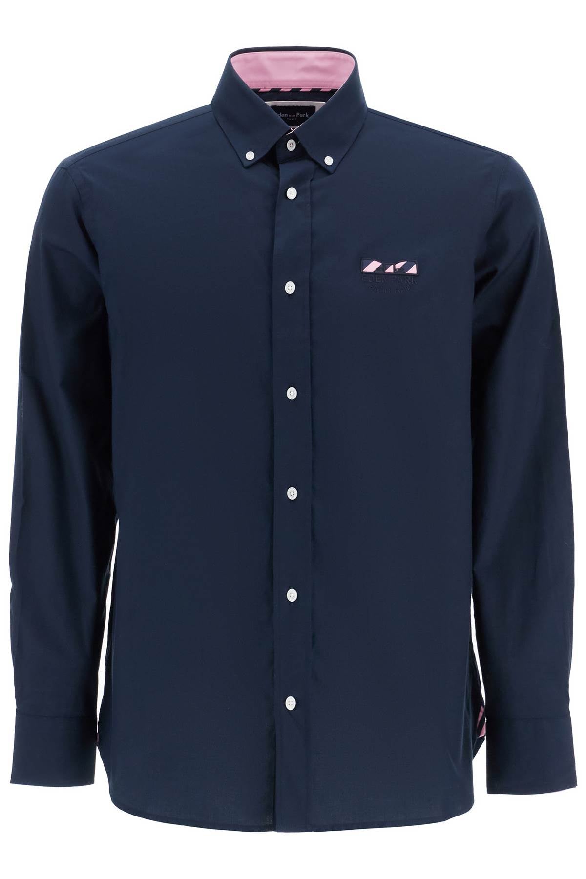 EDEN PARK "oxford shirt with butterfly embroidery detail