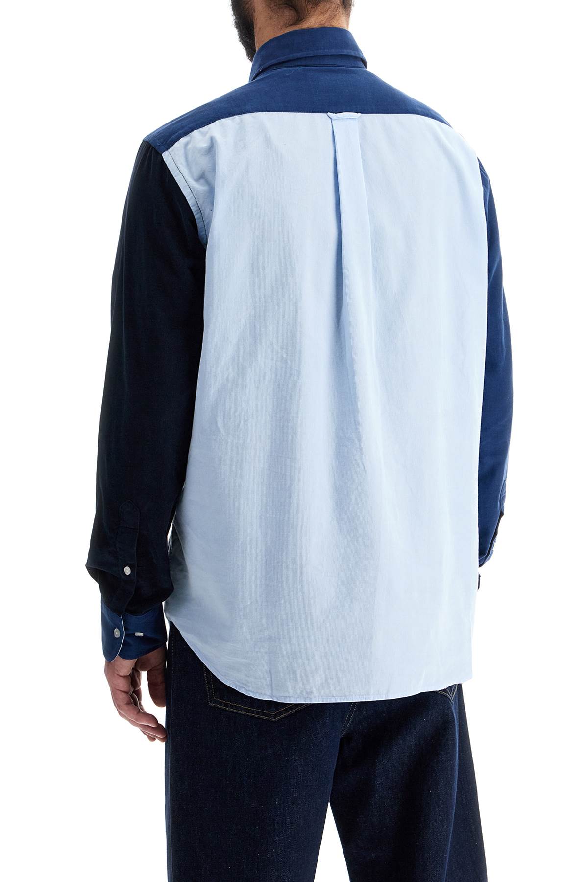 EDEN PARK multicolored blue long sleeve shirt with classic collar