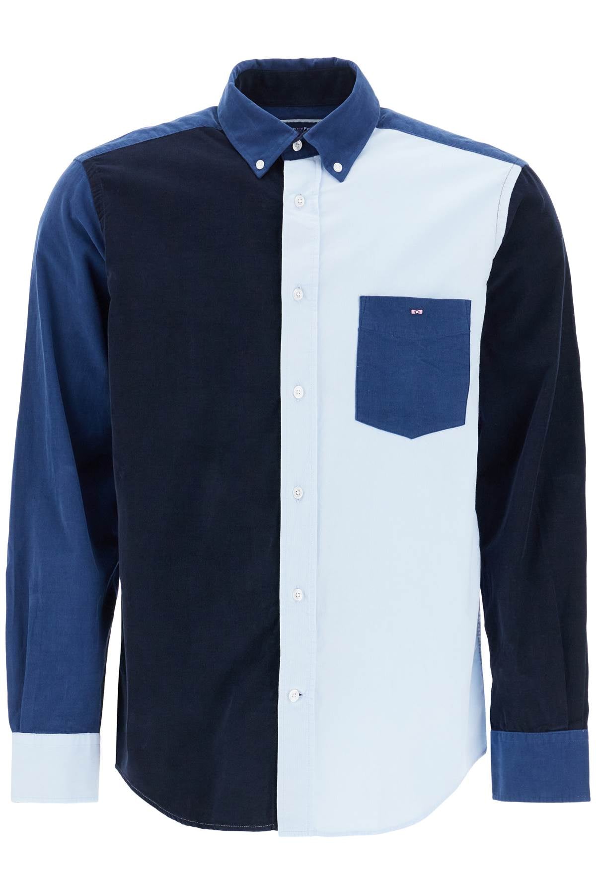 EDEN PARK multicolored blue long sleeve shirt with classic collar