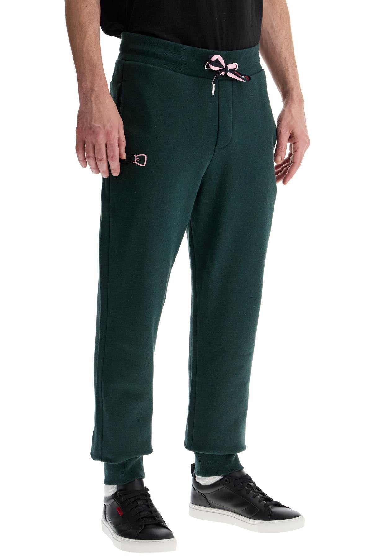 EDEN PARK dark green high-waisted regular fit jogging pants