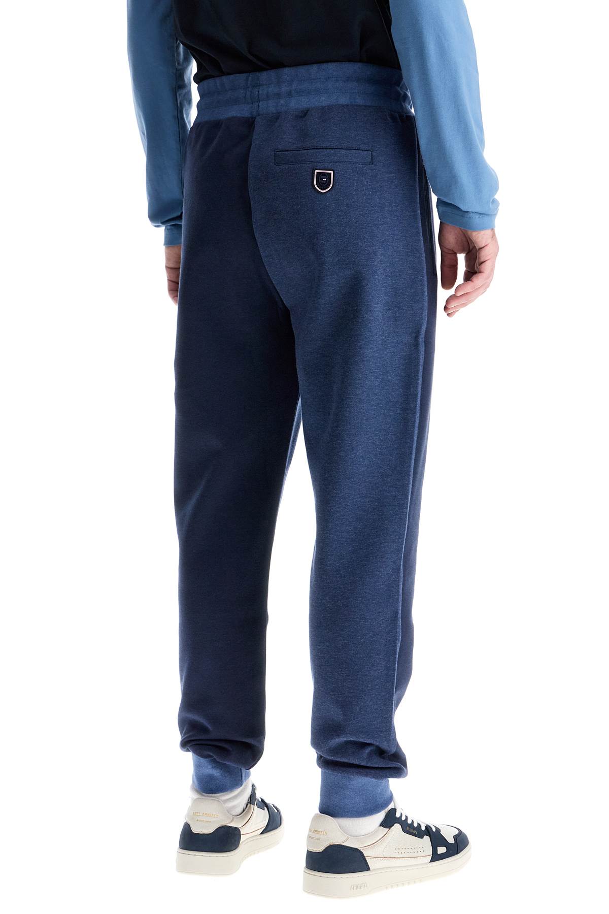 EDEN PARK high-waisted dark blue jogging pants with zip pockets and elastic cuffs