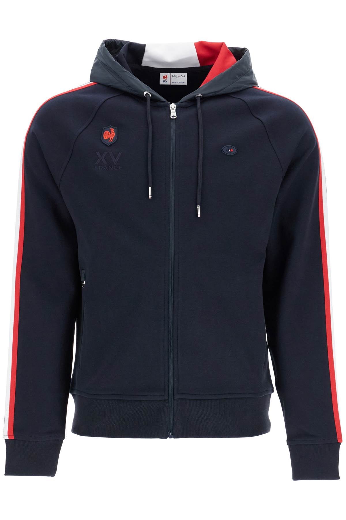 EDEN PARK navy blue zip hoodie cotton polyester