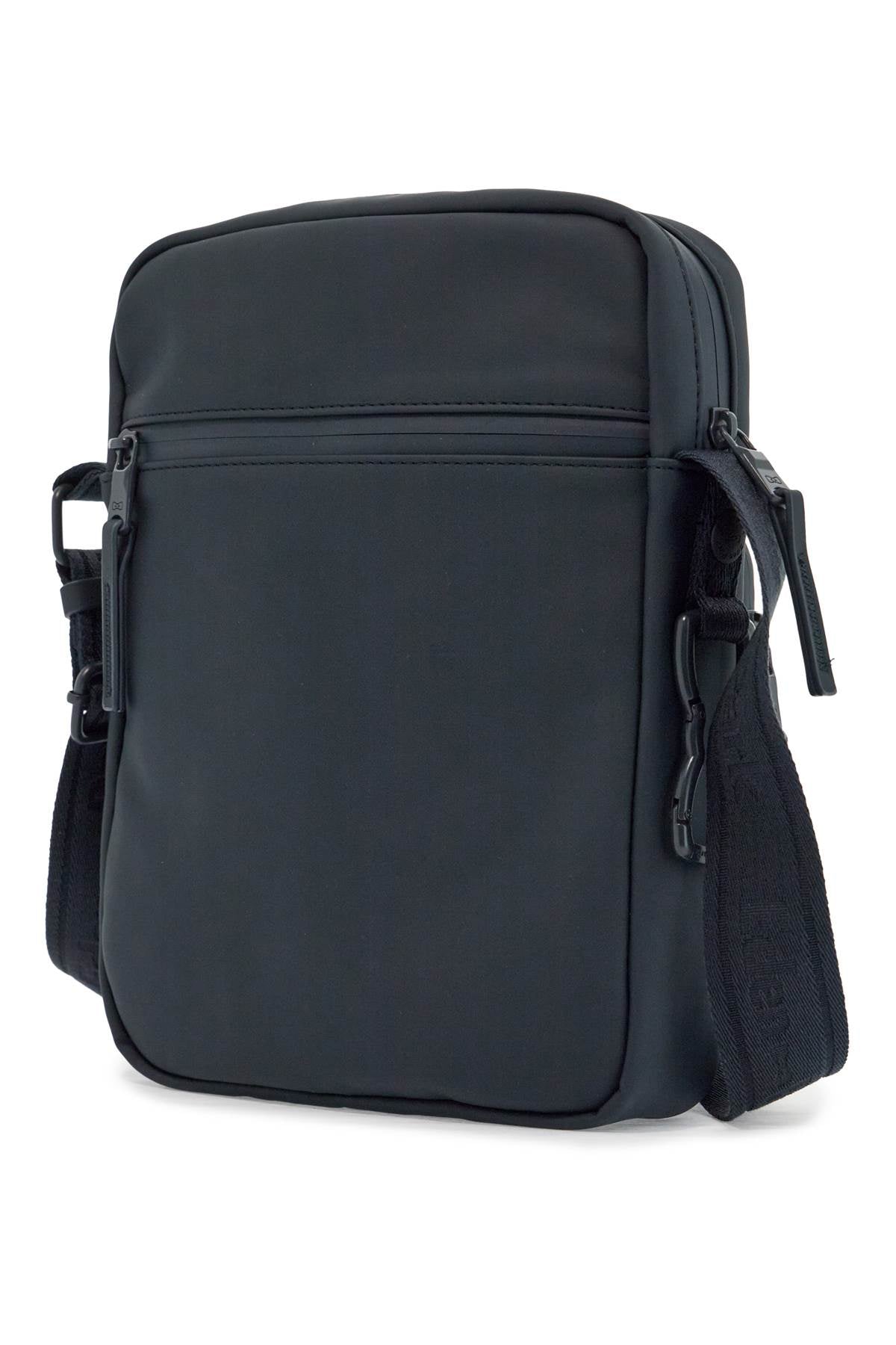 EDEN PARK elegant blue faux leather crossbody bag for men with zip and adjustable strap