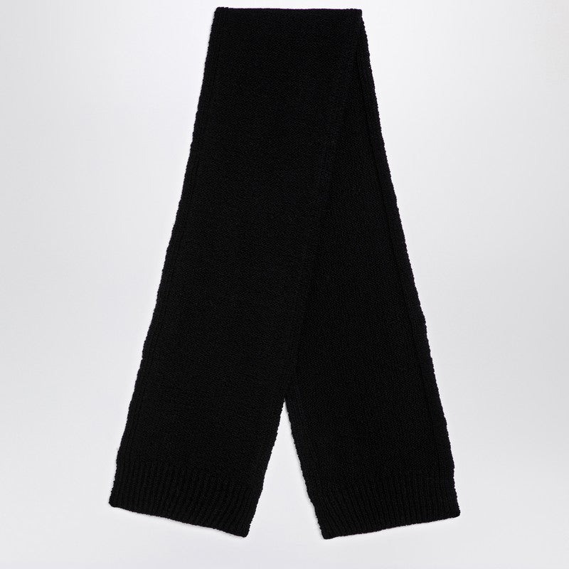 Jil Sander Black wool scarf
