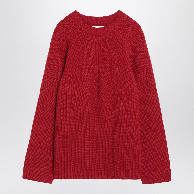 Loulou Studio Kara burgundy cashmere jumper