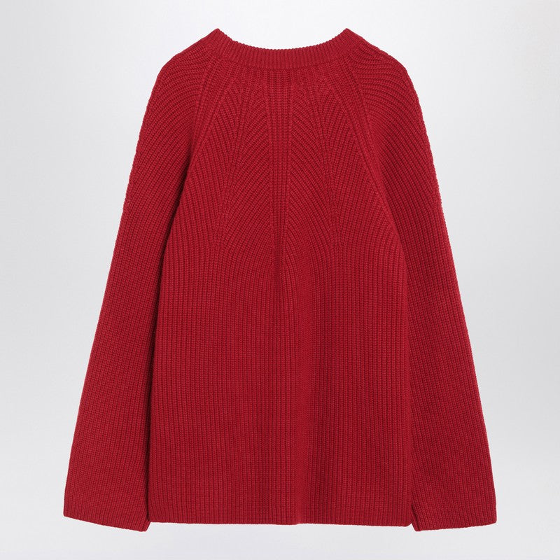 Loulou Studio Kara burgundy cashmere jumper