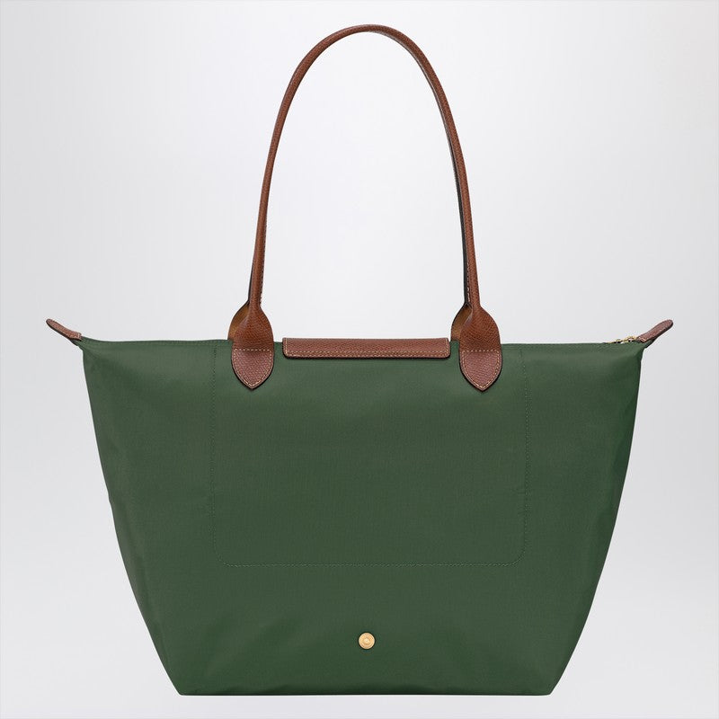 Longchamp Green Le Pliage Original L bag