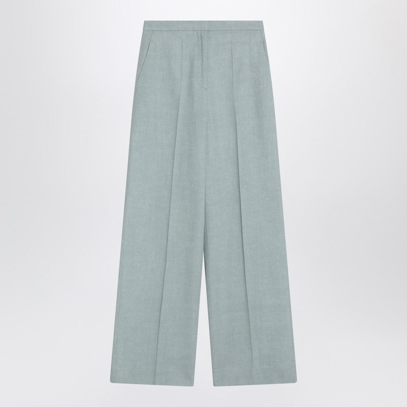 Loulou Studio Gray fog pants in cotton blend