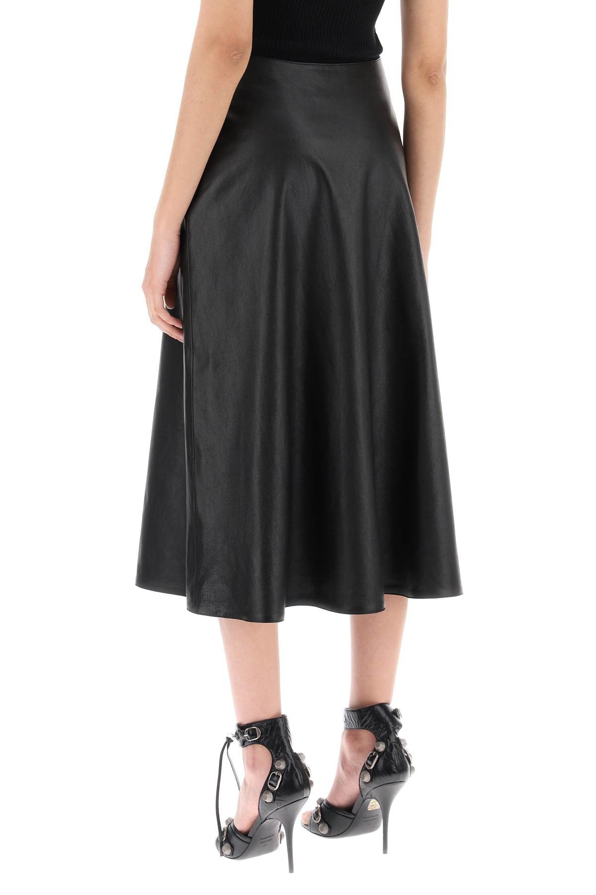 A-Line Leather Skirt