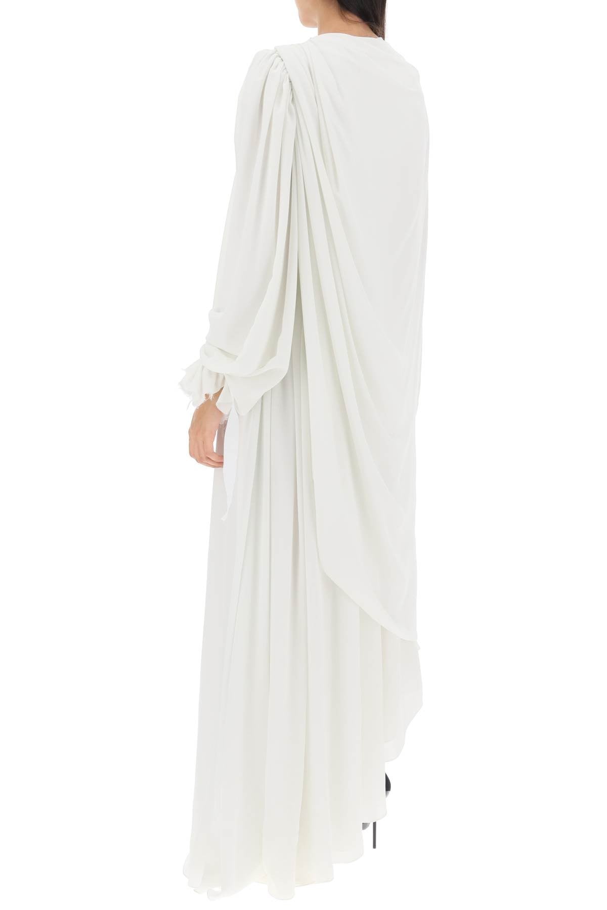 all in draped maxi dress