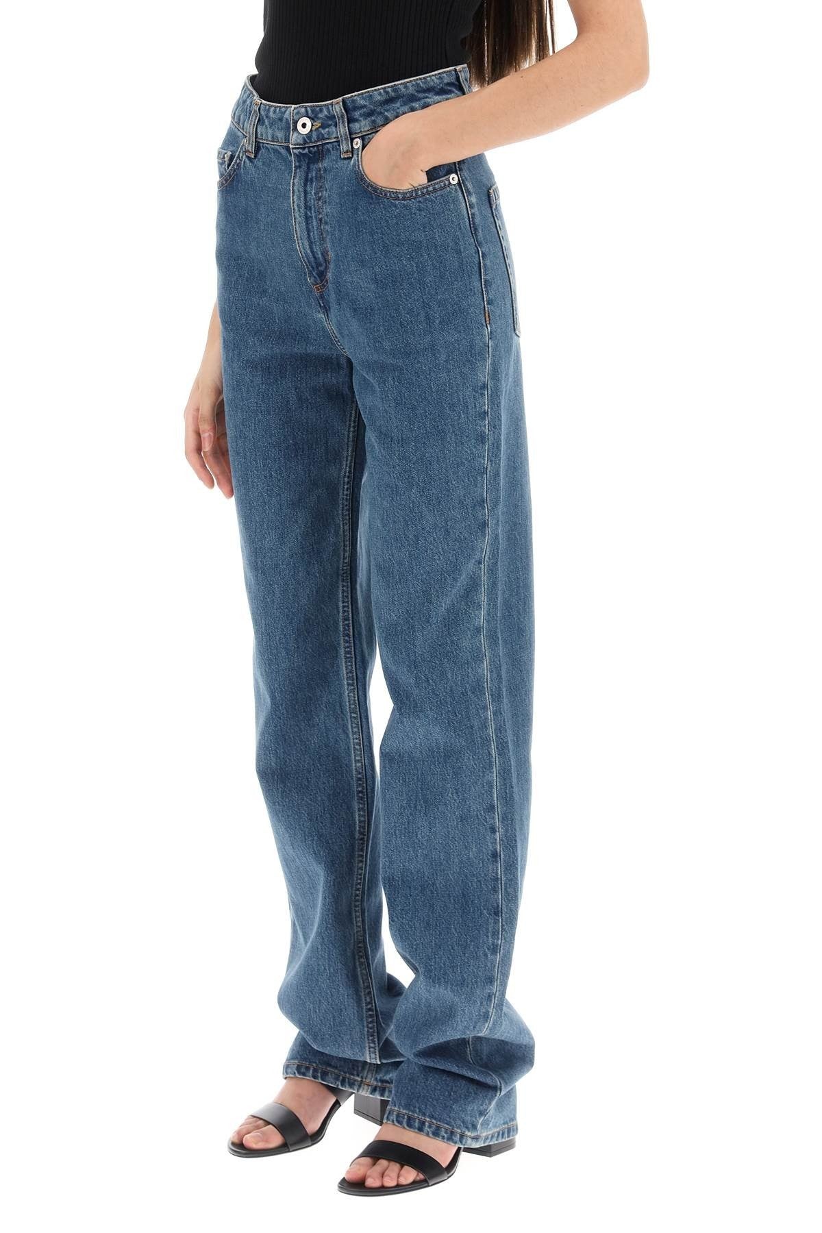 'Bergen' Loose Jeans With Straight Cut