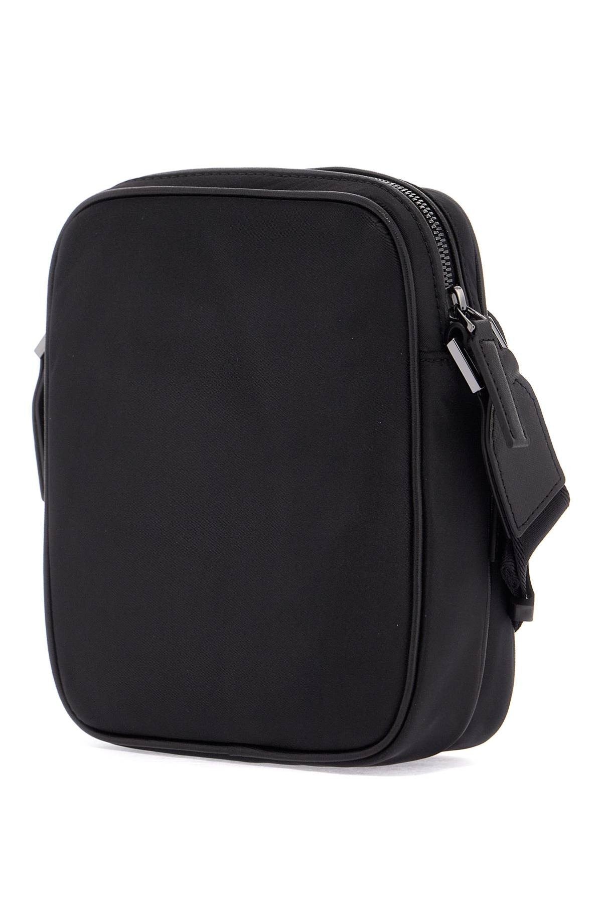 b_icon_ns black matte crossbody bag with zip and adjustable strap