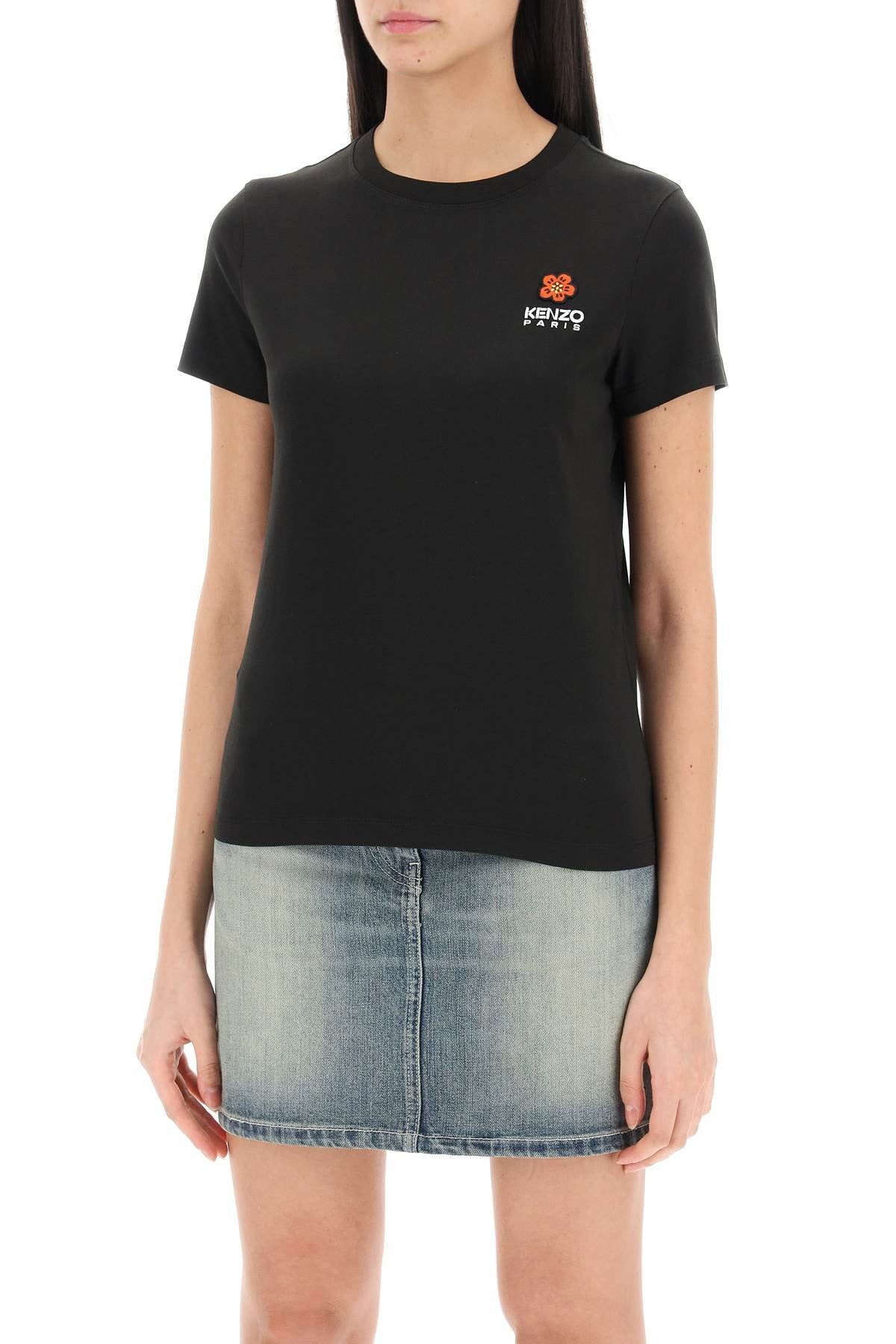 boke flower crest t-shirt
