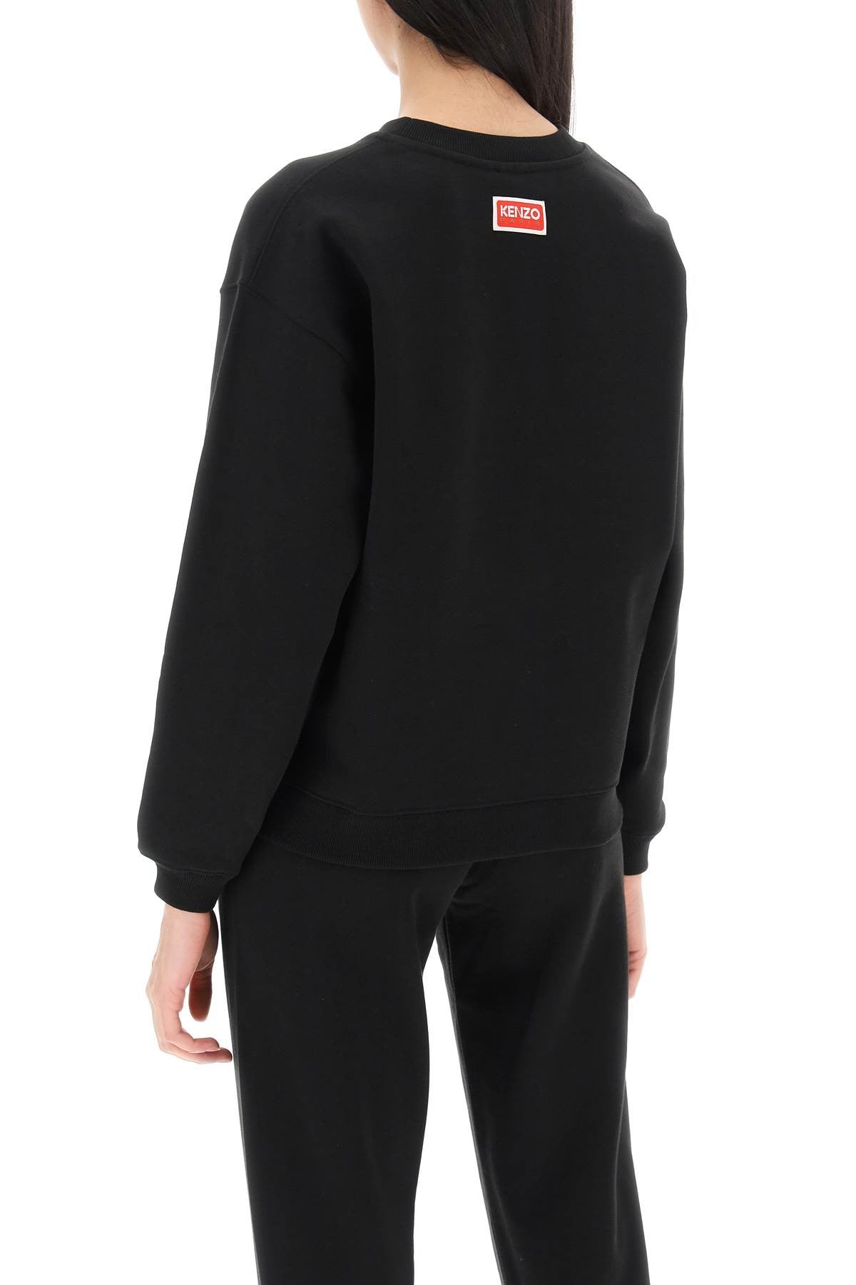 bokè flower crew-neck sweatshirt