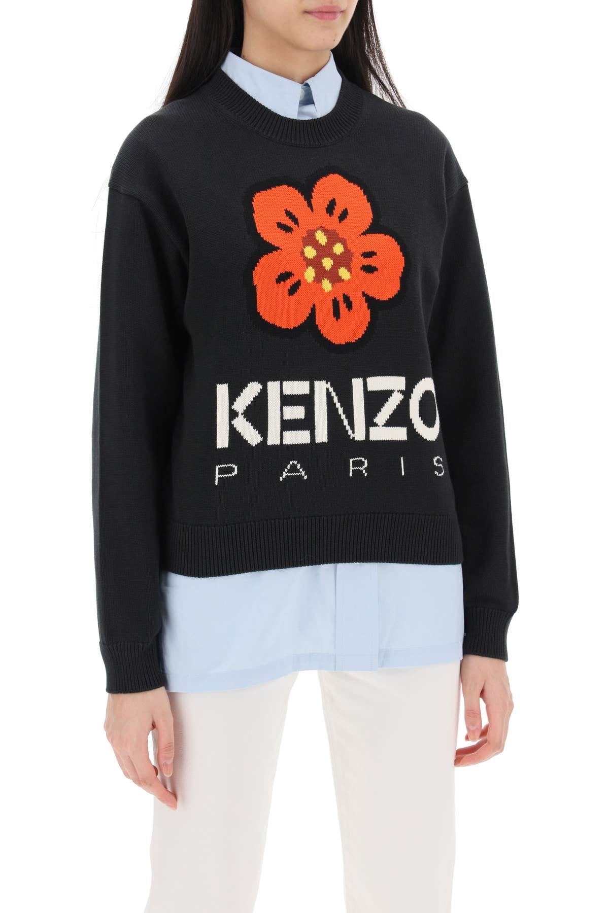 Bokè Flower Sweater In Organic Cotton