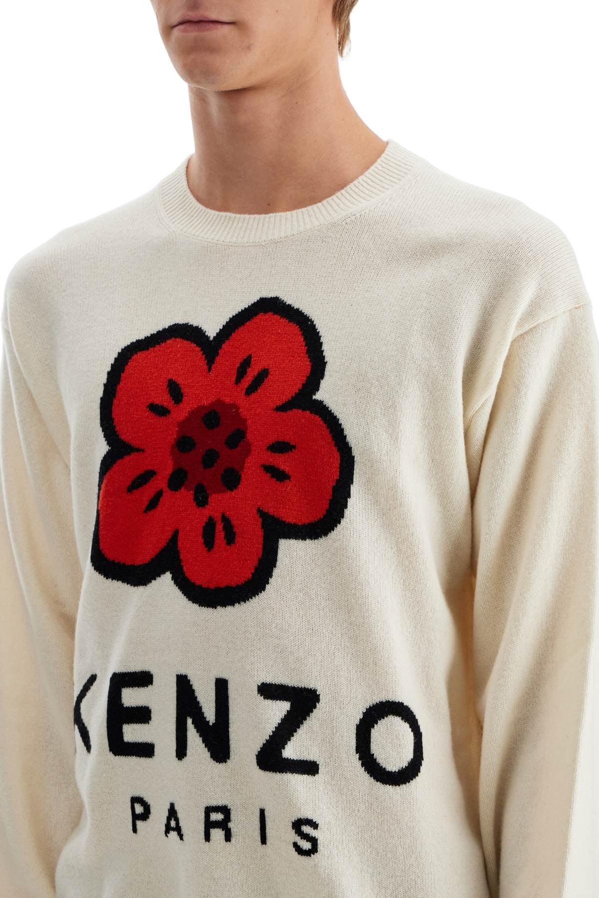 boke flower wool sweater