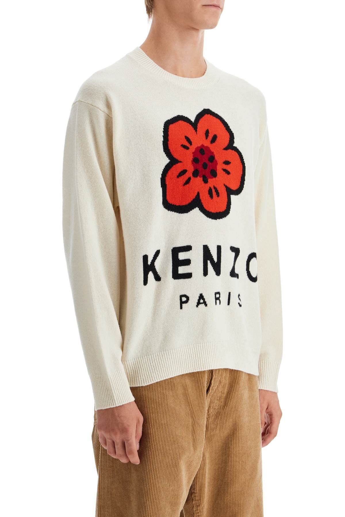boke flower wool sweater