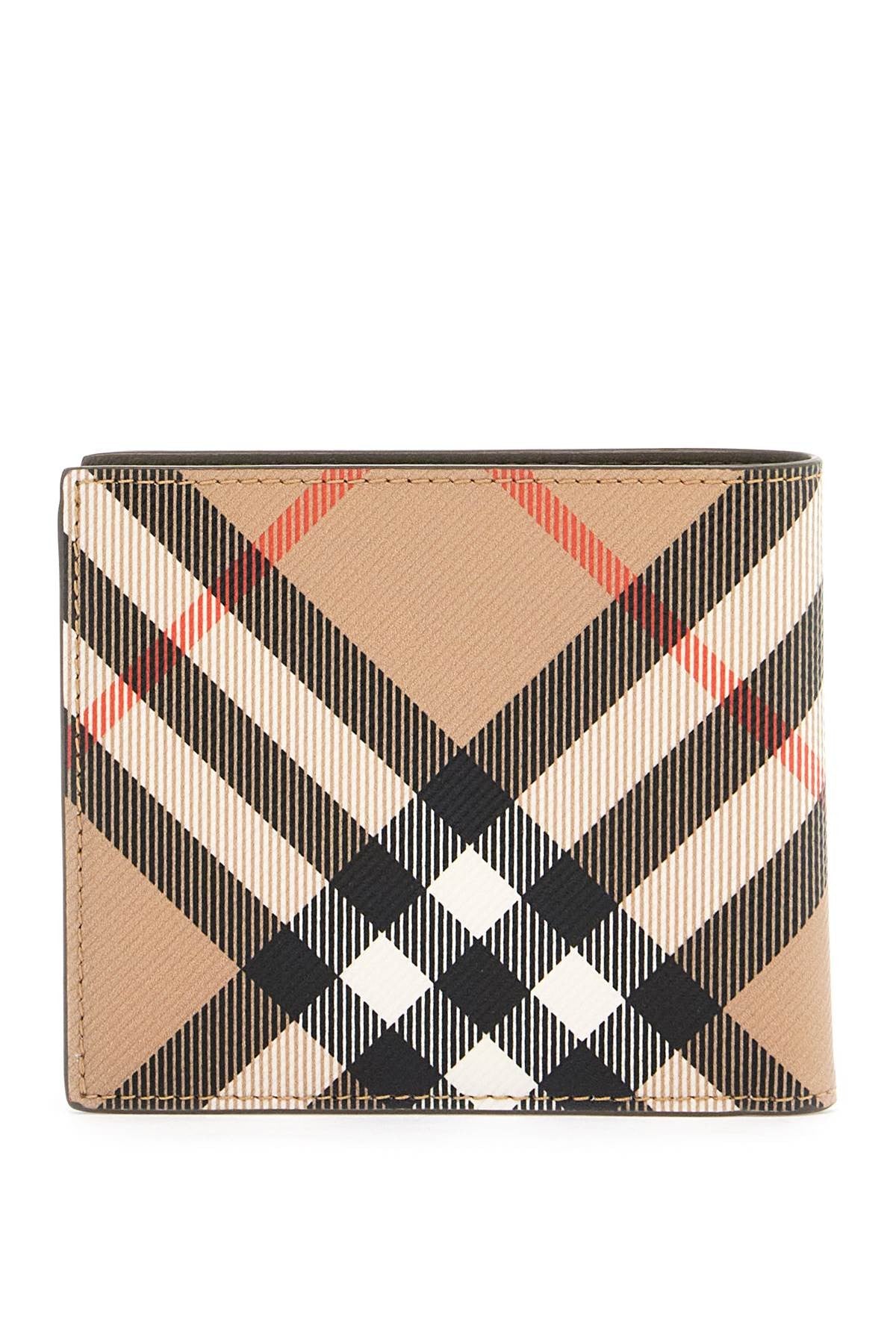 book wallet in coated canvas bi-fold design