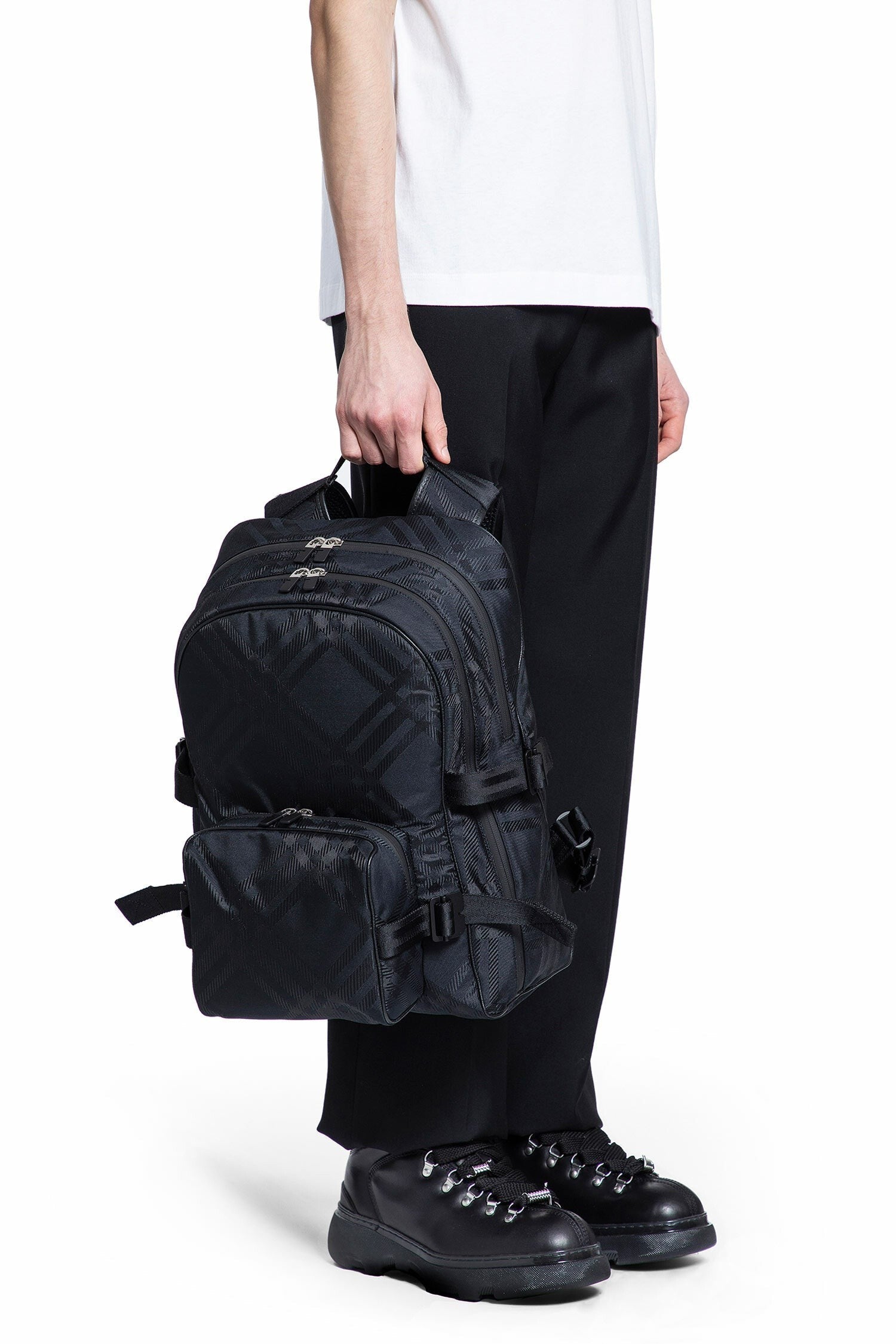Check Jacquard Backpack