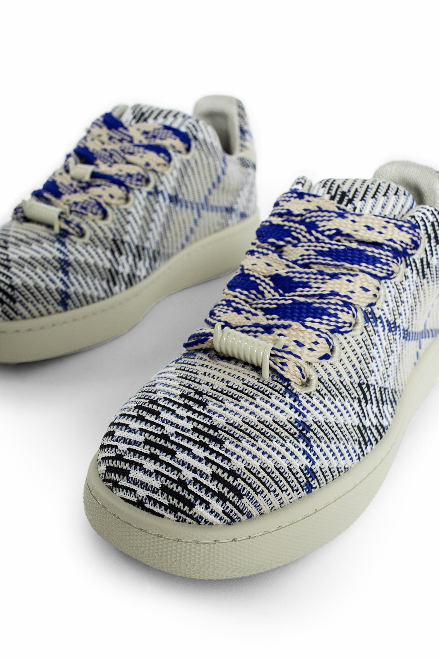 Check Knit Box Sneakers